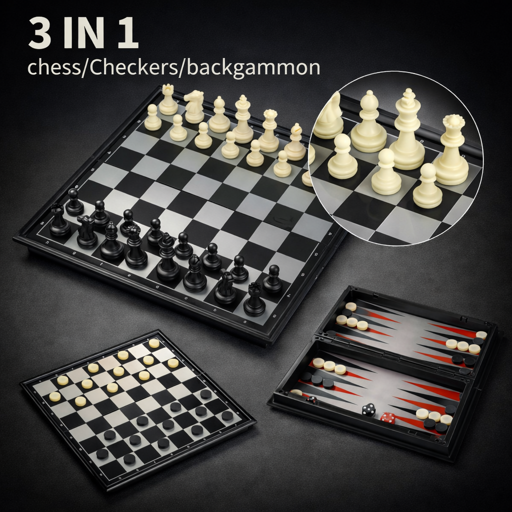📖♟️Portable Chess That Closes Like a Book — No Mess, No Lost Pieces🎁