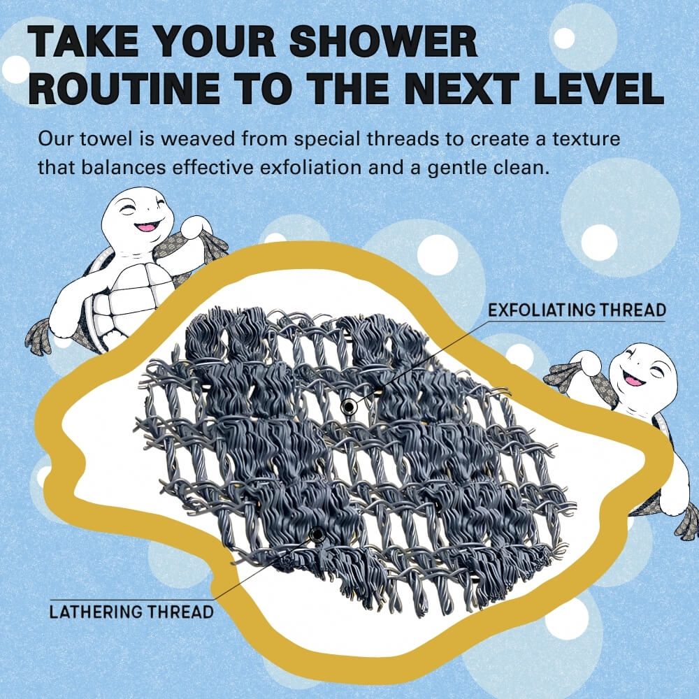 🎁 2026 Hot Sale — 50% OFF! 💥Cheeroll Exfoliating Antibacterial Shower Towel