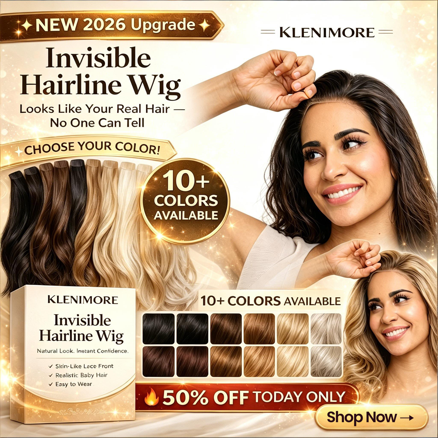 💖Receding Hairline?✨Fix It Naturally✨Hairline Topper- Clip Free