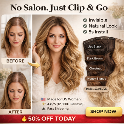 💖Receding Hairline?✨Fix It Naturally✨Hairline Topper- Clip Free