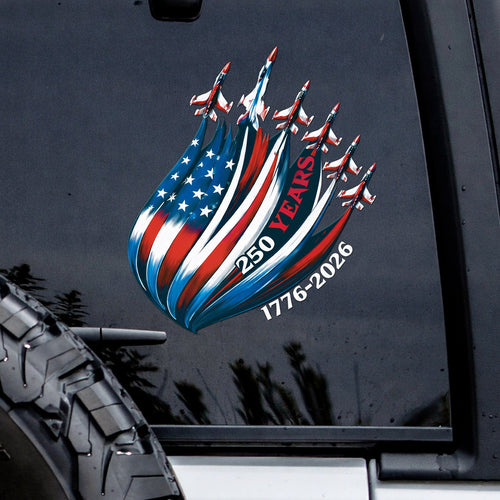 🔥 LIMITED TIME OFFER - Flag Fighter Jet High Quality UV DTF 3D Decal